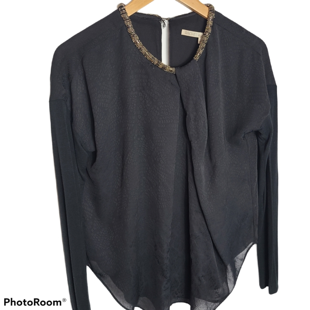 Rachel Rachel Roy black chiffon blouse